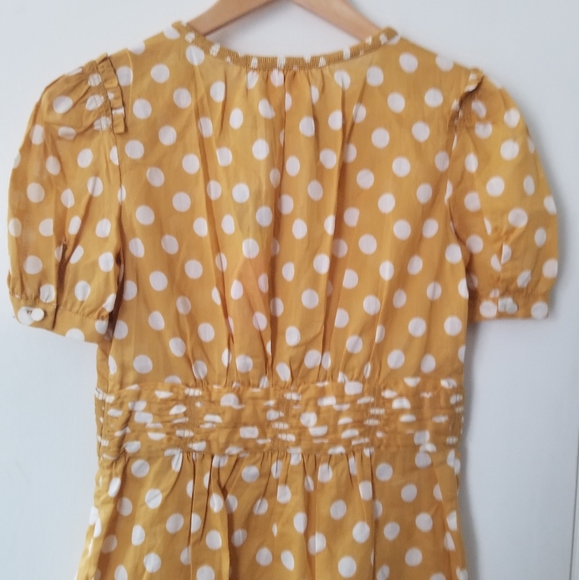 Tory Burch Polka Dot Blouse Cotton 100% 4 - Picture 4 of 11